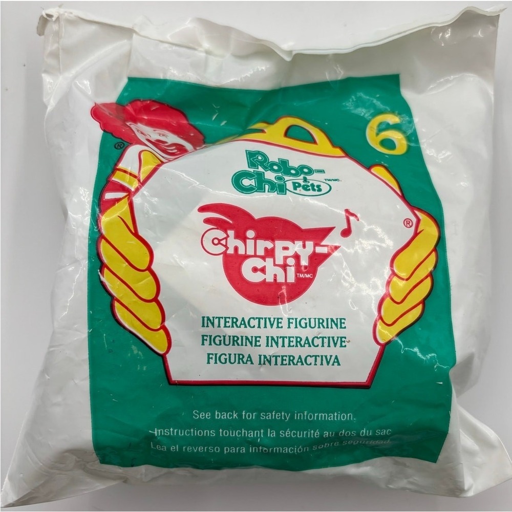 2001 Robo-Chi Pets McDonald's Happy Meal #6 Chirpy Chi‎ Sealed